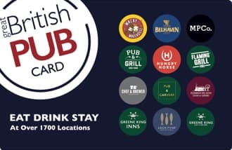 Great British Pub Gift Card GBP